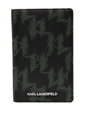 Karl Lagerfeld K/Monogram passport holder - Black