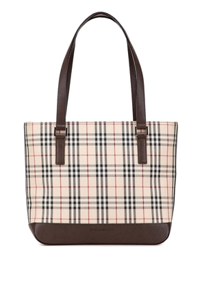 Burberry Pre-Owned 2000-2017 House Check Canvas tote bag - Brown