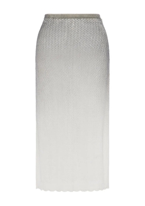 Maison Margiela ombré-effect midi skirt - Grey