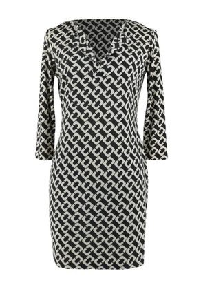 DVF Diane von Furstenberg geometric-print mini dress - Black