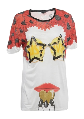 Just Cavalli Vintage print embellished T-shirt - White