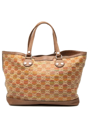 Gucci Pre-Owned 2000-2015 GG Straw Libeccio Sunset tote bag - Brown