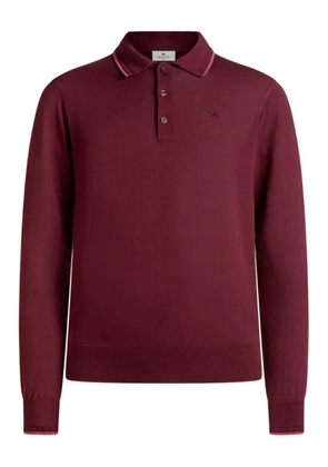 ETRO pegaso-embroidery polo shirt - Red