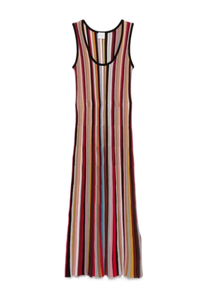 Paul Smith striped ribbed knit dress - Black