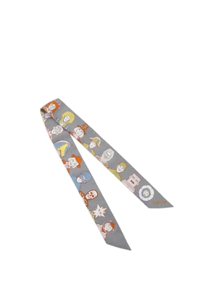 Hermès Pre-Owned 2000-2025 Dress Code Twilly Silk Scarf scarves - Grey