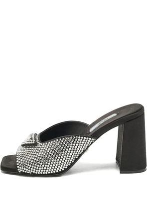Prada Pre-Owned crystal-embellished sandals - Black