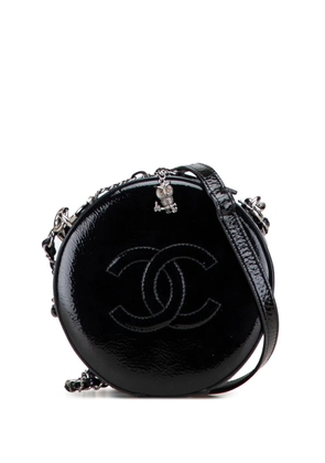 CHANEL Pre-Owned 2018-2019 Patent Round As Earth Bag satchel - Black