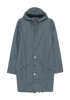 Rains snap-button hooded raincoat - Blue