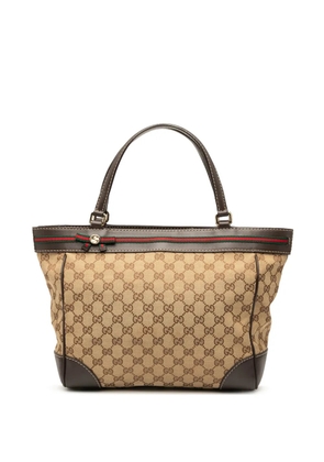 Gucci Pre-Owned 2000-2015 GG Canvas Web Mayfair tote bag - Brown