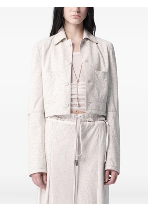 Ann Demeulemeester Phae cropped cropped jacket - White