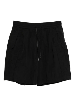 Juun.J dying diagonal-cut shorts - Black