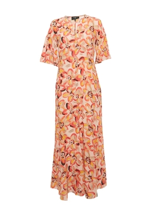 Paule Ka silk ruffled dress - Neutrals