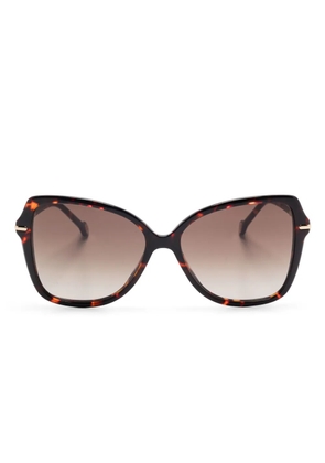 Carolina Herrera oversize-frame sunglasses - Brown