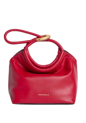 Coccinelle small Finn ring-detail tote bag - Red