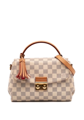 Louis Vuitton Pre-Owned 2016 Damier Azur Croisette satchel - White
