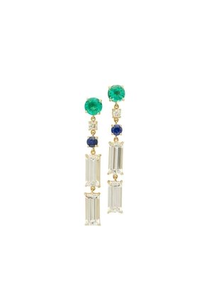 YI Collection 18k yellow gold Shanghai multi-stone earrings