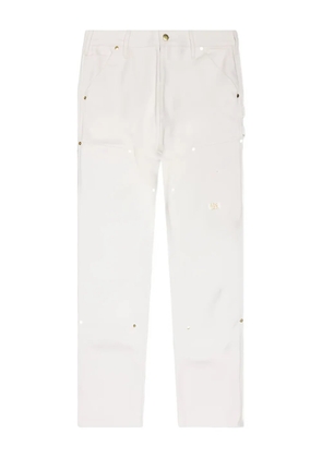 Advisory Board Crystals embellished canvas regular trousers - White