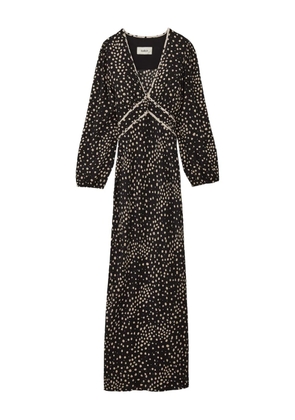 Ba&Sh Derby polka-dot V-neck maxi dress - Blue