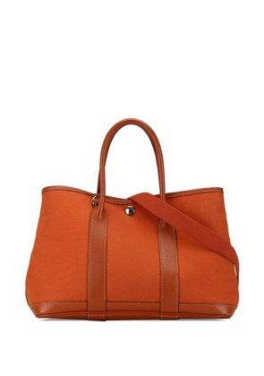 Hermès Pre-Owned 2005 Toile and Negonda Garden Party 30 satchel - Orange
