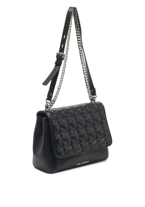Karl Lagerfeld Vintage K/Kuilted quilted-flap shoulder bag - Black