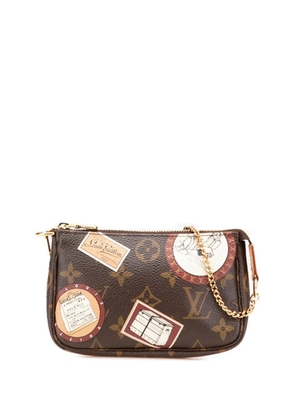 Louis Vuitton Pre-Owned 2008 Monogram Patch Mini Pochette Accessoires handbag - Brown