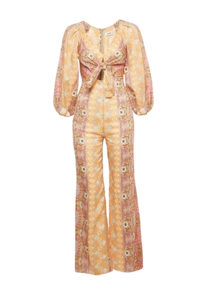 SANDRO floral-detail jumpsuit - Neutrals