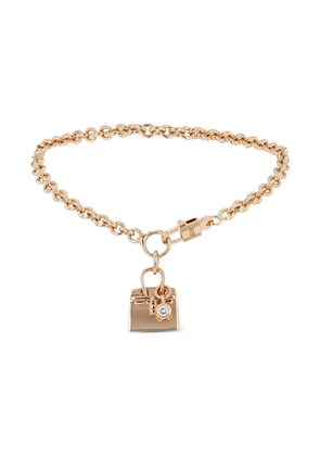 Hermès Pre-Owned 2020's Birkin diamond pink gold bracelet