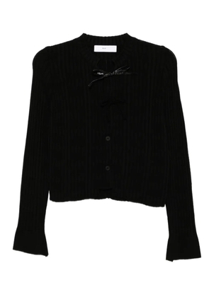 Toga ribbed knit cardigan - Black