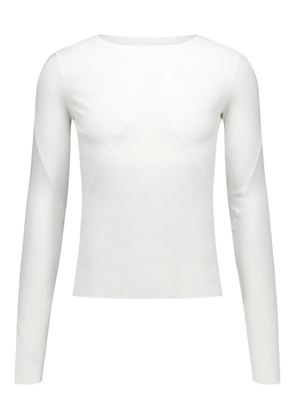 JORDANLUCA Blues long-sleeve top - White