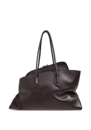 The Attico Medium La Passeggiata zip top-handle tote bag - Brown