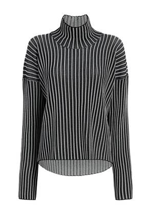 Proenza Schouler White Label ladder stripe knit elysia sweater - Black