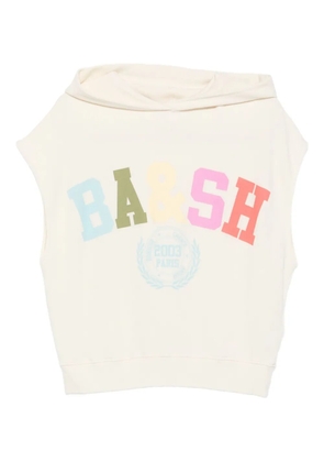Ba&Sh logo-print sleeveless hoodie - Neutrals