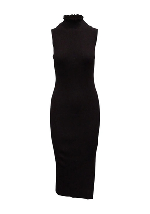 Theory mock-neck ribbed dress - Black