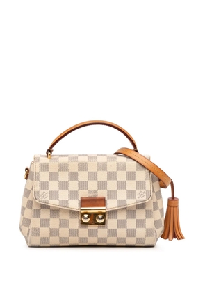 Louis Vuitton Pre-Owned 2017 Damier Azur Croisette satchel - White