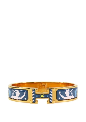 Hermès Pre-Owned 2010-2025 Narrow Enamel Sous le Charm d Orphee Clic H Bracelet PM costume bracelet - Blue