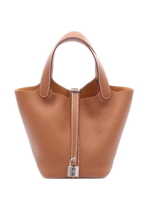 Hermès Pre-Owned 2025 Picotin Lock PM leather handbag - Brown