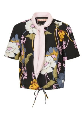 Marni floral blouse - Black