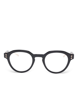 Akoni Wise Three round glasses - Black