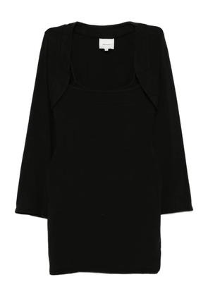 Reformation CHLOE knited shrug dress set - Black