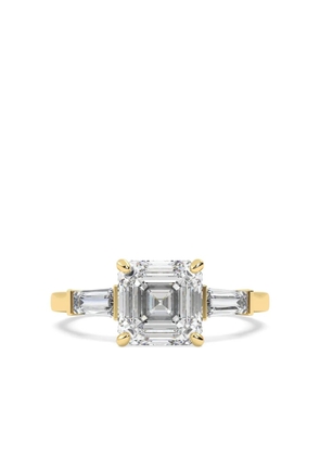 Tilla 14K yellow gold Asscher lab-grown diamond ring
