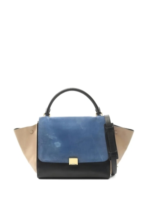 Celine Pre-Owned 2000s Trapeze suede tote - Blue