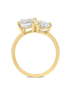 Tilla 14K yellow-gold Toi et Moi lab-grown diamond ring