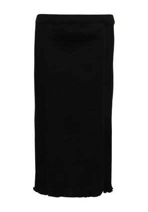 Theory ribbed midi skirt - Black