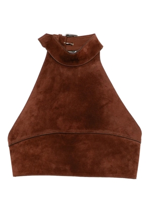 Monse leather halter top - Brown