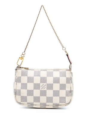 Louis Vuitton Pre-Owned 2010 Damier Azur Mini Pochette Accessoires handbag - White