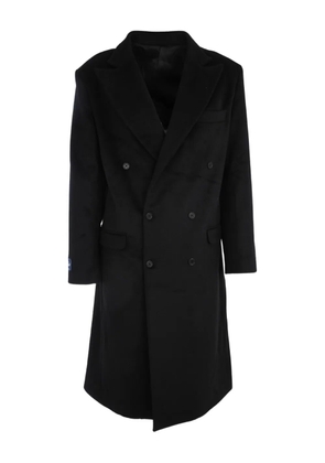 Family First double-breasted coat - Black