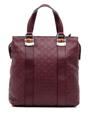 Gucci Pre-Owned 2016-2025 Guccissima Tender Bamboo Bar tote bag - Red