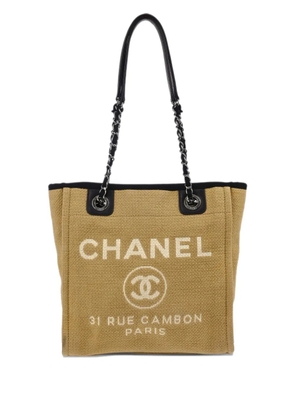 CHANEL Pre-Owned 2012 mini Deauville tote bag - Neutrals