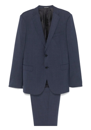 Emporio Armani single-breasted slim suit - Blue