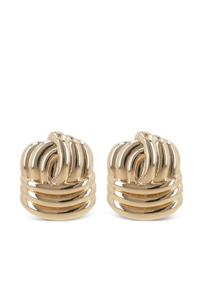 Self-Portrait knotted earrings - Gold